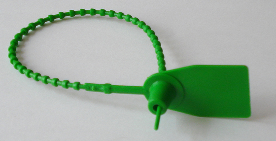 Nylon Clip Green Container Security Seals / Bolt Seals For Supermarkets